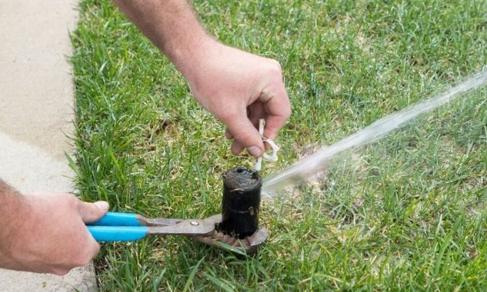 sprinkler system repair