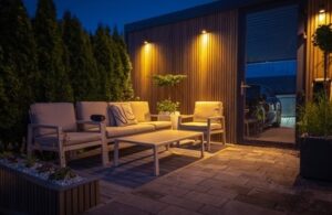 Landscape lighting installation