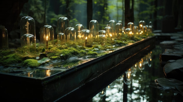 lighting a fountain