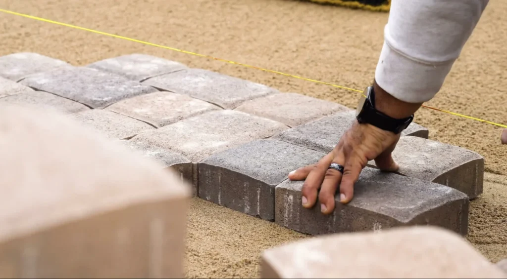 best way to install pavers