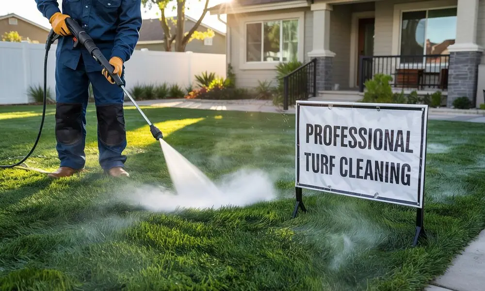 How to Clean Turf Grass and Remove Odors
